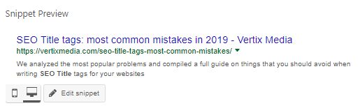 seo title snippet preview feature plugin